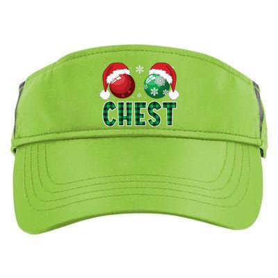 Chest Nuts Christmas Shirts Funny Matching Couple Chestnuts Adult Drive Performance Visor