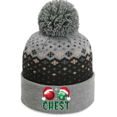 Chest Nuts Christmas Shirts Funny Matching Couple Chestnuts The Baniff Cuffed Pom Beanie