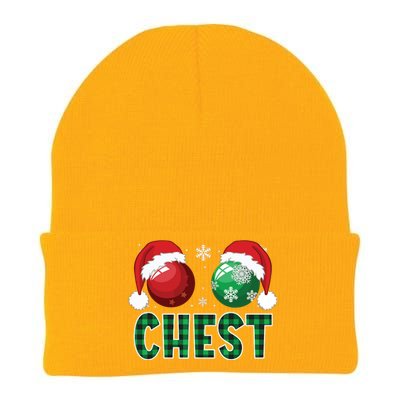 Chest Nuts Christmas Shirts Funny Matching Couple Chestnuts Knit Cap Winter Beanie