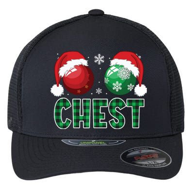 Chest Nuts Christmas Shirts Funny Matching Couple Chestnuts Flexfit Unipanel Trucker Cap