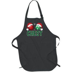 Chest Nuts Christmas Shirts Funny Matching Couple Chestnuts Full-Length Apron With Pockets