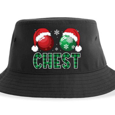 Chest Nuts Christmas Shirts Funny Matching Couple Chestnuts Sustainable Bucket Hat