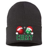 Chest Nuts Christmas Shirts Funny Matching Couple Chestnuts Sustainable Knit Beanie