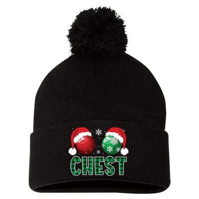 Chest Nuts Christmas Shirts Funny Matching Couple Chestnuts Pom Pom 12in Knit Beanie