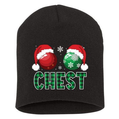 Chest Nuts Christmas Shirts Funny Matching Couple Chestnuts Short Acrylic Beanie