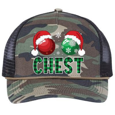 Chest Nuts Christmas Shirts Funny Matching Couple Chestnuts Retro Rope Trucker Hat Cap