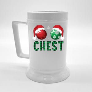 Chest Nuts Christmas Shirts Funny Matching Couple Chestnuts Beer Stein