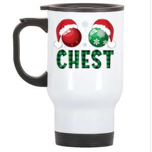 Chest Nuts Christmas Shirts Funny Matching Couple Chestnuts Stainless Steel Travel Mug