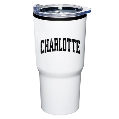 Charlotte North Carolina Nc Vintage Athletic Sports Design Sweat Tumbler