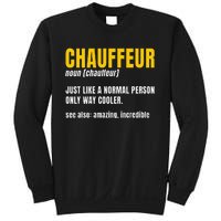 Chauffeur Noun Carpooler Professional Driver Private Limo Sweatshirt