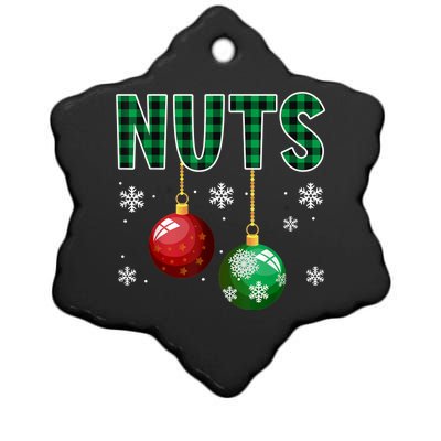 Chest Nuts Christmas  Matching Couple Chestnuts Ceramic Star Ornament