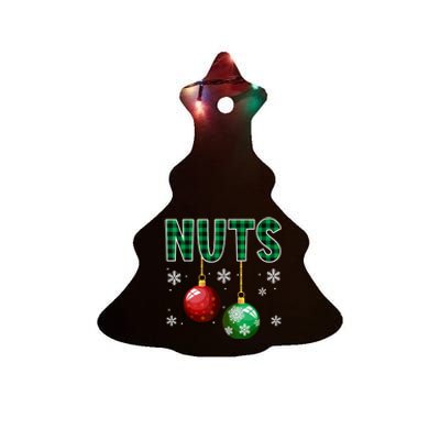 Chest Nuts Christmas  Matching Couple Chestnuts Ceramic Tree Ornament