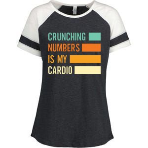 Crunching Numbers CPA Accounting Accountant Enza Ladies Jersey Colorblock Tee