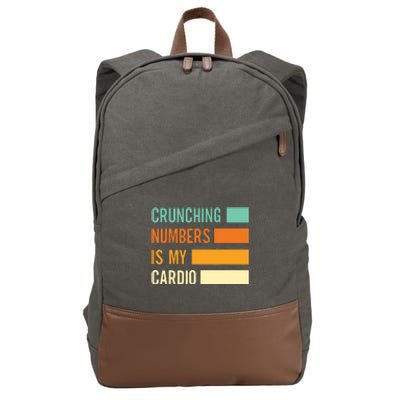 Crunching Numbers CPA Accounting Accountant Cotton Canvas Backpack