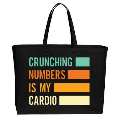 Crunching Numbers CPA Accounting Accountant Cotton Canvas Jumbo Tote