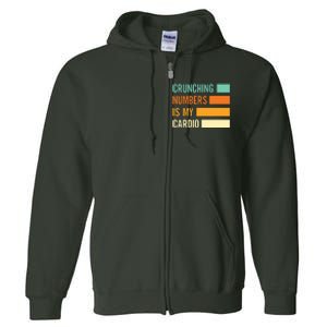 Crunching Numbers CPA Accounting Accountant Full Zip Hoodie