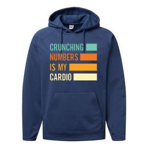 Crunching Numbers CPA Accounting Accountant Performance Fleece Hoodie