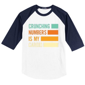 Crunching Numbers CPA Accounting Accountant Baseball Sleeve Shirt