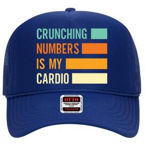 Crunching Numbers CPA Accounting Accountant High Crown Mesh Back Trucker Hat