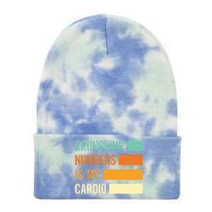 Crunching Numbers CPA Accounting Accountant Tie Dye 12in Knit Beanie