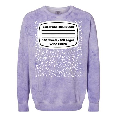 Composition Notebook Costume Matching Group Halloween Colorblast Crewneck Sweatshirt