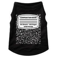 Composition Notebook Costume Matching Group Halloween Doggie Tank