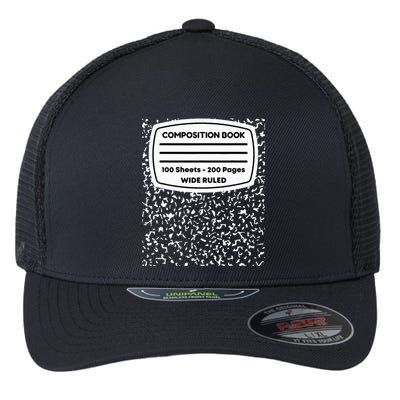 Composition Notebook Costume Matching Group Halloween Flexfit Unipanel Trucker Cap