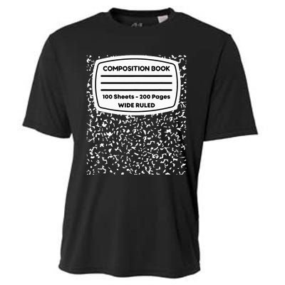 Composition Notebook Costume Matching Group Halloween Cooling Performance Crew T-Shirt