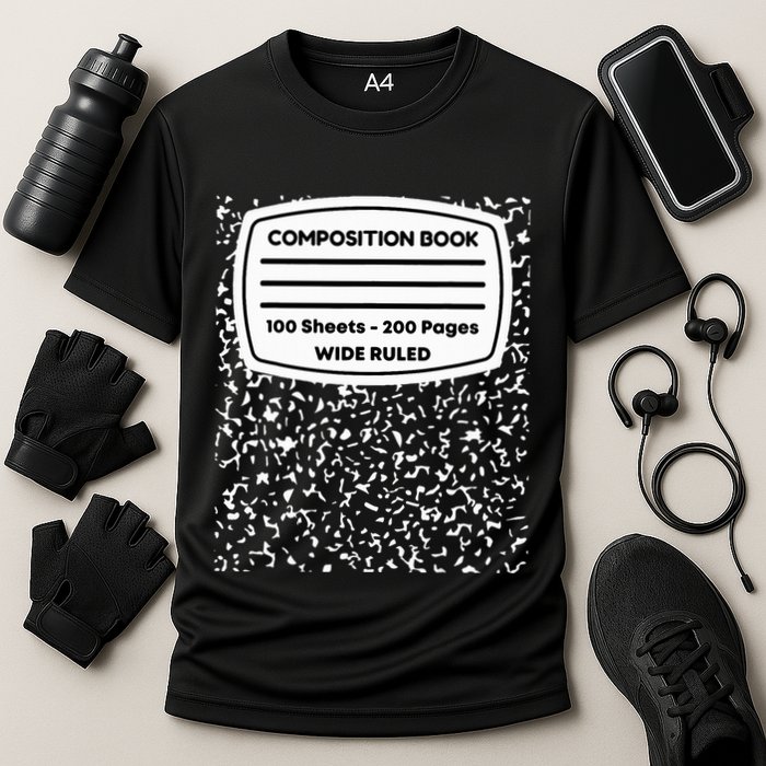 Composition Notebook Costume Matching Group Halloween Performance Shirt