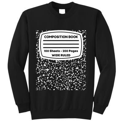 Composition Notebook Costume Matching Group Halloween Sweatshirt