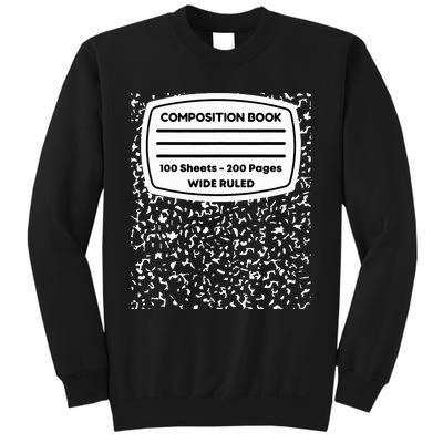 Composition Notebook Costume Matching Group Halloween Sweatshirt