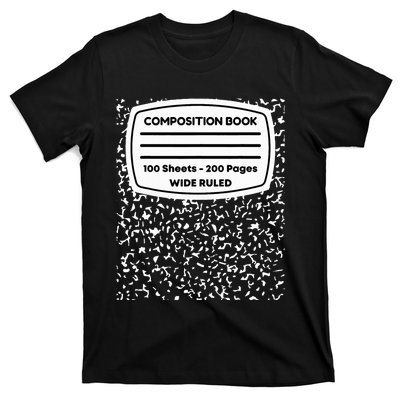 Composition Notebook Costume Matching Group Halloween T-Shirt