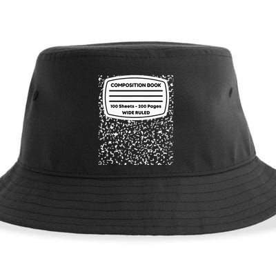 Composition Notebook Costume Matching Group Halloween Sustainable Bucket Hat