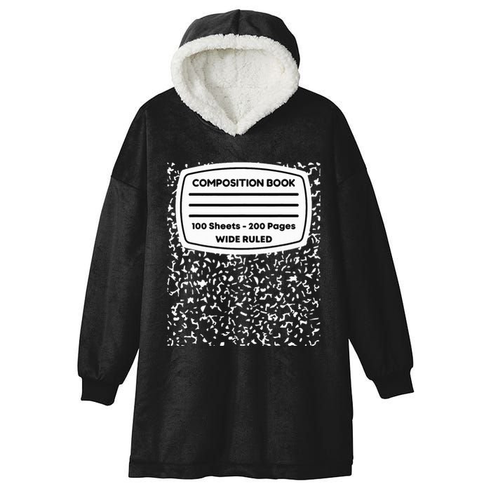 Composition Notebook Costume Matching Group Halloween Hooded Wearable Blanket