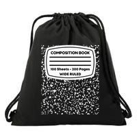 Composition Notebook Costume Matching Group Halloween Drawstring Bag