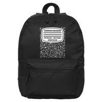 Composition Notebook Costume Matching Group Halloween 16 in Basic Backpack