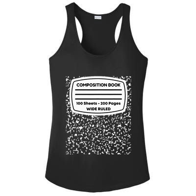 Composition Notebook Costume Matching Group Halloween Ladies PosiCharge Competitor Racerback Tank