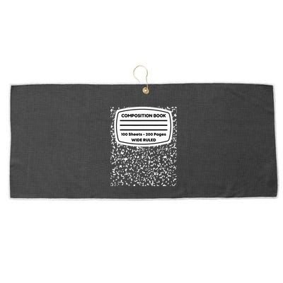 Composition Notebook Costume Matching Group Halloween Large Microfiber Waffle Golf Towel