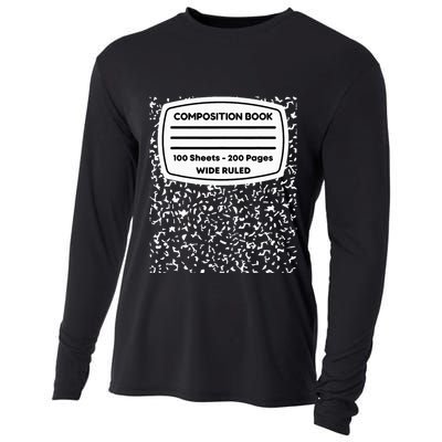 Composition Notebook Costume Matching Group Halloween Cooling Performance Long Sleeve Crew
