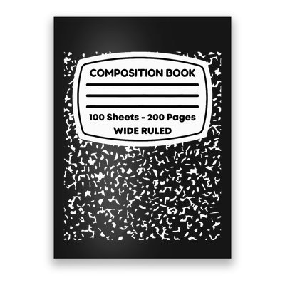 Composition Notebook Costume Matching Group Halloween Poster