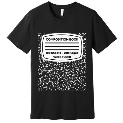 Composition Notebook Costume Matching Group Halloween Premium T-Shirt