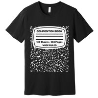 Composition Notebook Costume Matching Group Halloween Premium T-Shirt