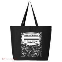 Composition Notebook Costume Matching Group Halloween 25L Jumbo Tote