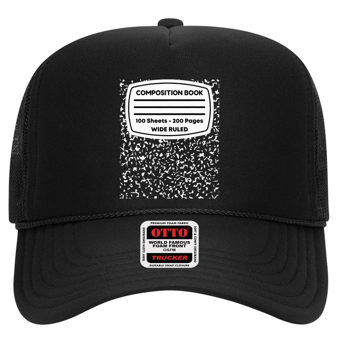 Composition Notebook Costume Matching Group Halloween Hat