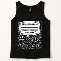 Composition Notebook Costume Matching Group Halloween Tank Top