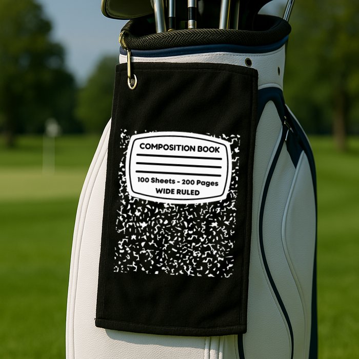 Composition Notebook Costume Matching Group Halloween Golf Towel