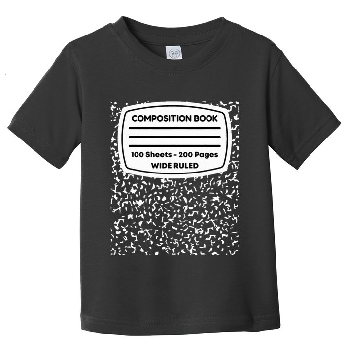 Composition Notebook Costume Matching Group Halloween Toddler T-Shirt