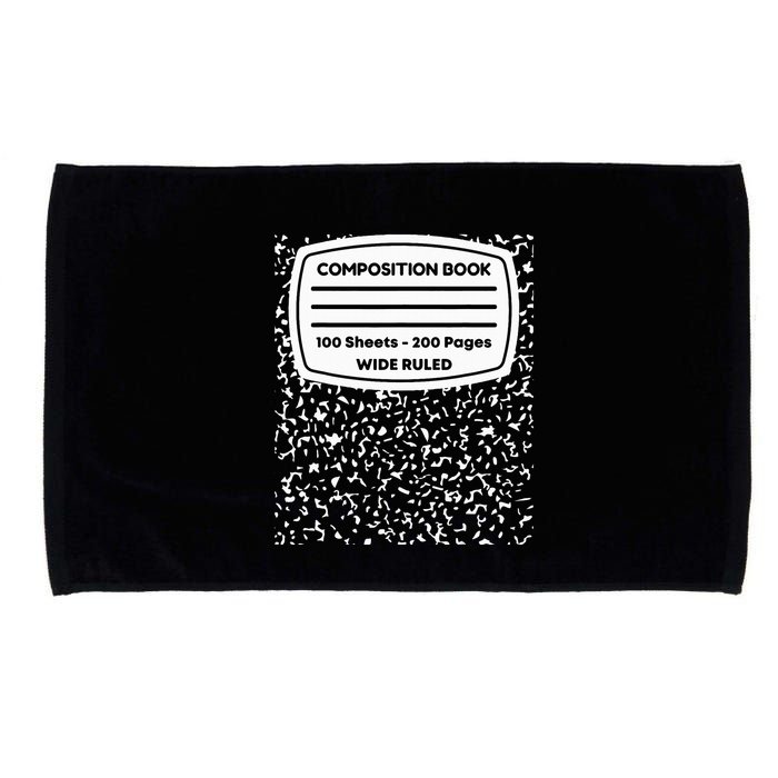 Composition Notebook Costume Matching Group Halloween Microfiber Hand Towel