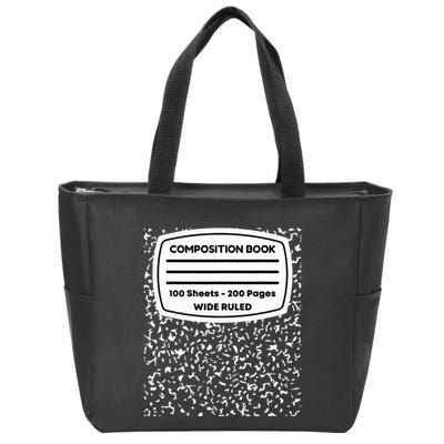 Composition Notebook Costume Matching Group Halloween Zip Tote Bag