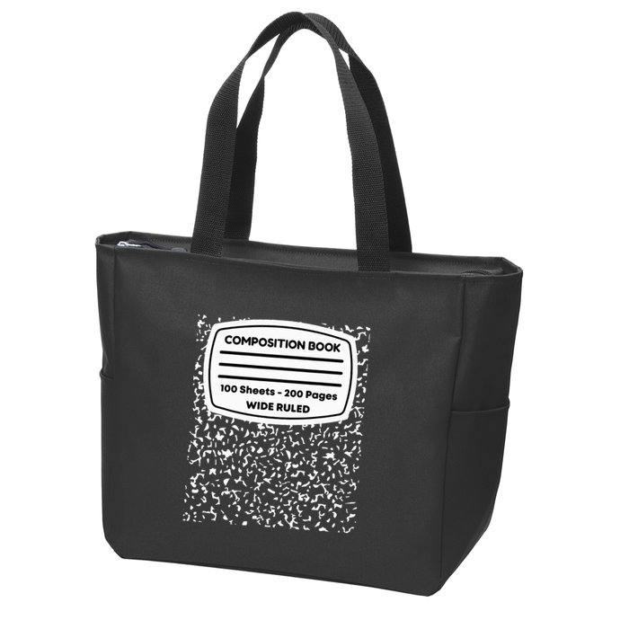 Composition Notebook Costume Matching Group Halloween Zip Tote Bag